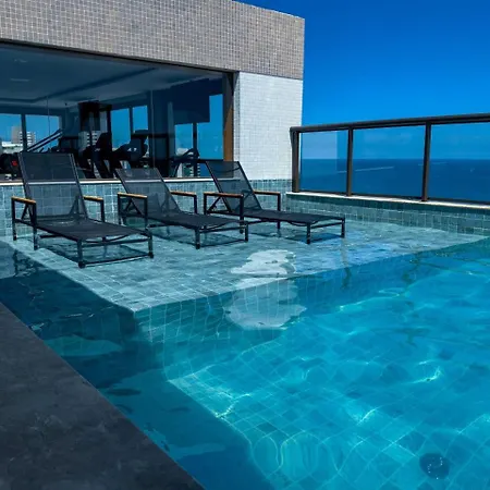 Studio 250Mts Da Praia I Piscina Com Vista Panoramica Em Rooftop I Academia I Home Office I Wifi 100Mbps Salvador Exterior photo